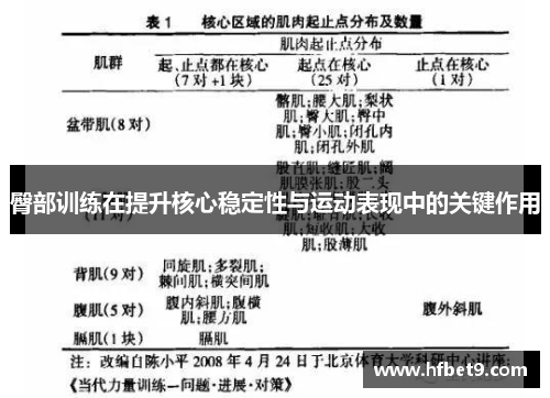 臀部训练在提升核心稳定性与运动表现中的关键作用